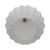 Maluca Pleated Opal White Glass Pendant-5