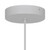 Maluca Pleated Opal White Glass Pendant-6