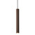 Vico Scandinavian Fluted Cylinder Pendant - Metallic Brown