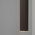 Vico Scandinavian Fluted Cylinder Pendant - Metallic Brown-2