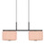 Vivienne Twin Pleated Linen Drum Pendant