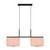 Vivienne Twin Pleated Linen Drum Pendant-5