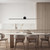 Halden Marble Orb Black Bar LED Pendant-1