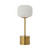 Adelfia Antique Gold Ribbed Glass Touch Table Lamp-3