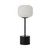 Adelfia Matt Black Ribbed Glass Touch Table Lamp-2