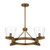 Bari 4 Light Vintage Brass Metro Cluster Pendant-2