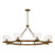 Bari 8 Light Vintage Brass Metro Round Pendant
