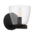 Bari Solo Light Satin Black Metro Wall Lamp-3