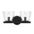 Bari Twin Light Satin Black Metro Wall Lamp