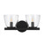 Bari Twin Light Satin Black Metro Wall Lamp-3