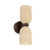 Bruneck Twin Light Travertine Wall Lamp - Brown