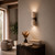 Bruneck Twin Light Travertine Wall Lamp - Brown-1