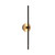 Cicero Beige Travertine LED Wall Light - Black
