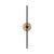 Cicero Beige Travertine LED Wall Light - Black-2