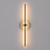 Cicero Beige Travertine LED Wall Light - Old Brass-1