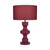 Cormano Full Burgundy Minimalist Table Lamp