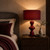 Cormano Full Burgundy Minimalist Table Lamp-1