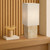 Fasson Beige Travertine Angular Table Lamp-2