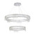 Giardinello Two Tiered 3CCT LED Pendant - Chrome-2