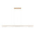 Giovanni Ribbed Glass Long 3CCT LED Pendant - Gold