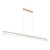 Giovanni Ribbed Glass Long 3CCT LED Pendant - Gold-2