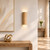 Lorica Beige Travertine Long Curved Wall Light-2