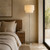Magno Nickel Floor Lamp - Ivory Shade-1