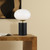 Miane Opal Glass Black Touch Table Lamp-1