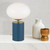 Miane Opal Glass Blue Touch Table Lamp-1