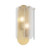 Nicosia Textured Glass Wall Light - Antique Gold-1