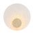 Nifati Textured Acrylic Travertine Disc Wall Light - Beige