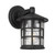 Oliena IP43 Classic Black Glass Wall Light