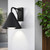 Stresa Sand Black IP44 Cone Wall Light-1