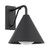 Stresa Sand Black IP44 Cone Wall Light-3