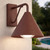 Stresa Sand Rust IP44 Cone Wall Light-1