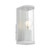 Taranto IP44 Ribbed Glass Wall Light - White