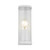 Taranto IP44 Ribbed Glass Wall Light - White-2