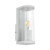 Taranto IP44 Ribbed Glass Wall Light - White-3