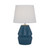 Tragoni White Shade Blue Ceramic Table Lamp