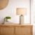 Coron Beige Shade Natural Stone Table Lamp-2