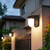 Space I IP45 Frosted PC Solar LED Wall Light - Black-1