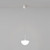 Pico IP44 White Glass Dome LED Pendant-4