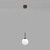 Pico IP44 Iron Glass Orb LED Pendant-5