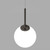 Pico IP44 Iron Glass Orb LED Pendant-7