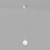 Pico IP44 White Glass Orb LED Pendant-5