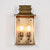 Crawford IP54 Dual Light Lantern Wall Lamp - Antique Brass-3