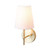 Flawil Brushed Brass Transitional Wall Light