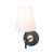 Flawil Brushed Black Transitional Wall Light