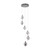 Adriana 6 Light Gunmetal 3CCT LED Cluster Pendant-4