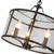 Alexander 3 Light Black Candle Drum Glass Pendant-2